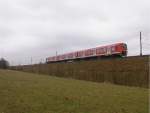 Eine BR 474 fhrt am 19.3.02 in Nettelnburg ein.