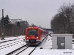 Eine DT 474 der S-Bahn Hamburg fhrt am 23.01.10 als S1 nach Wedel in Hamburg-Alte Whr ein.