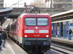 Der WFL Zug mit einer BR-112 an der Spitze, als S Bahn von Hannover nach Celle.