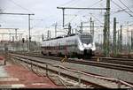 1442 662 (Bombardier Talent 2) der S-Bahn Mitteldeutschland (MDSB II | DB Regio Südost) als S 37916 (S9) von Eilenburg nach Halle(Saale)Hbf durchfährt das Gleisvorfeld von Halle(Saale)Hbf.