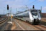 Nachschuss auf 1442 111 (Bombardier Talent 2) der S-Bahn Mitteldeutschland (MDSB II | DB Regio Südost) als S 37642 (S6) von Borna(Leipzig) nach Leipzig Messe, die den Hp Leipzig Nord auf der