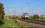 Von Halle-Nietleben kommend, wechselt 1442 713 (Bombardier Talent 2) im Bahnhofsteil Angersdorf Ost auf die Bahnstrecke Halle–Hann. Münden.

🧰 S-Bahn Mitteldeutschland (DB Regio Südost)
🚝 S 37327 (S3) Halle-Nietleben–Wurzen
🕓 27.9.2023 | 9:39 Uhr