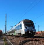 1442 121 und 1442 700 haben am 03.11.2015 mit der S5X (Halle (Saale) Hbf - Zwickau (Sachs) Hbf) gleich den Endbahnhof in Zwickau erreicht.