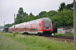 S-Bahn S2 von Leipzig HBF nach Delitzsch unt. Bf, in Zschortau am 24.05.2016
