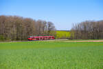 442 234 DB Regio als S4 39438 (Nürnberg Hbf - Ansbach) bei Anwanden, 25.04.2021