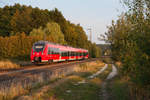 442 751 als S3 39372 von Neumarkt (Oberpf) nach Nürnberg Hbf bei Postbauer-Heng, 28.08.2018