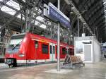 Die S1 nach Frankfurt/Main- Hchst mit dem ET 423 im Hauptbahnhof von Frankfurt am Main.