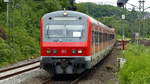 Eine x-Wagen Garnitur des S1-Ersatzverkehrs erreicht ihren Endbahnhof Essen Steele Ost.