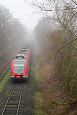 DB Regio 422 041 // Aufgenommen zwischen Marl Mitte und Gelsenkirchen-Hassel. // 18. Februar 2015