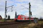 425 041-4 führt einen S8 Zug am Mittwoch den 5.2.2014 nach Mönchengladbach