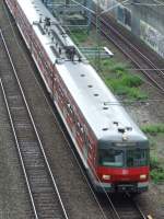 Ein ET 420 auf der S2 nach Schorndorf verlsst sterfeld und fhrt kurz darauf in den Stuttgarter S-Bahn Tunnel.