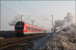 . Sehr kalt aber sehr schön -

So präsentierte sich das neue Jahr im Remstal. Eine S-Bahn bei Weinstadt-Endersbach.

01.01.2017 (M)