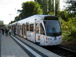 Saarbahn an der Haltestelle Bahnhof Brebach. Das Foto habe ich am 21.09.2010 gemacht.