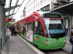 Saarbahn an der Haltestelle Saarbrcken Hauptbahnhof. Das bild habe ich am 27.09.2010 gemacht.