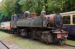 Leider ein tristes Dasein: Die E 168  Malletdampflok  BBn4vt der Brohltal Eisenbahn, ex E 168 der portugiesischen Staatsbahn CP, abgestellt im Bahnhof Brohl (BE), am 18.08.2011. Die Lok ist Baujahr 1908 von Henschel & Sohn, Kassel unter der Fabrik-Nr. 8915.