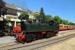 11sm beim Umsetzen vor ihrem Sonderzug, am 05.06.2015 im Bahnhof Oberzissen.