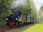 99 5901 auf der Strecke in Richtung Straßberg am 20. Mai 2017.