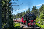 99 222 mit einem Zug zum Brocken am 1. Juni 2017.