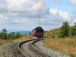 Noch ein paar Kurven und 99 222 hat den Brockenbahnhof erreicht.