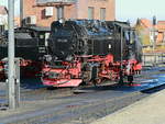 Wernigerode 06. November 2017, vor dem Lokschuppen steht auch 99 236.