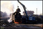 997246 wird hier am 10.12.1991 im BW Wernigerode mit neuem Brennstoff versorgt!