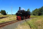 Durchfahrt von 99 5906 am 07.07.2018 durch die Stieger Wendeschleife. (Bild 3)