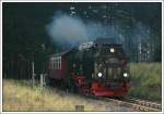 Zug 8940 vom Brocken nach Drei Annen Hohne wurde am 10.10.2007 von 99 7239 bespannt.