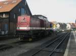 Hier 199 861-6, abgestellt am 8.4.2010 in Wernigerode.