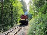 199 872-3 bei der Einfahrt im Haltepunkt Drahtzug  als HSB 8972 (nicht als Triebwagen)  zur Weiterfahrt nach Quedlinburg am 22.