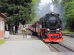 Drei Annen Hohne am 22. September 2012, Einfahrt 99 236  mit HSB 8930 in Richtung Brocken.             