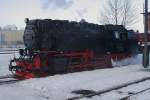 99 7237 am 25.01.2013 im Bw Wernigerode.