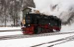 Lokportrait von 99 7245, aufgenommen am 26.01.2013 beim Umsetzen im Bahnhof  Eisfelder Talmhle .