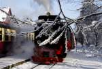 So zauberhaft schn kann der Winter sein! Wenn man nur genau hinschaut! (Aufnahme im Bahnhof Drei Annen Hohne am 26.01.2013)