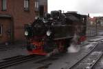 Lokportrait von Mallett 99 5901, aufgenommen am 18.10.2013 im HSB-Bw Wernigerode.