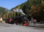 99 7245 mit P8903 am frühen Nachmittag des 19.10.2013 im Bahnhof  Eisfelder Talmühle .