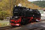 Lokportrait von 99 7247, aufgenommen am 20.10.2013 bei einer Rangierfahrt im Bahnhof  Eisfelder Talmühle .