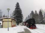 HSB 99 236 mit der HSB 8920 von Wernigerode nach Eisfelder Talmühle, am 29.03.2013 in Drei Annen Hohne.