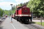 Im Bahnhof  Alexisbad steht am 25.