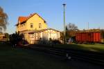 Bahnhof Gernrode am Morgen des 19.10.2014.
