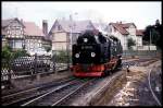997222 rangiert am 22.6.1991 im Bahnhof Wernigerode.