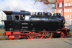 99 6001 am 15.02.2015 auf Rangierfahrt im Bahnhof Nordhausen-Nord.