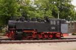 99 791 als Museumsstck ausgestellt im Bahnhof Radebeul-Ost, aufgenommen am 31.08.2012.