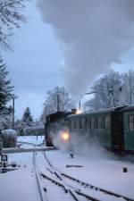 99 1762-6 Ausfahrt aus Moritzburg.