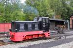 199 009-2 Prenitztalbahn in Jhstadt am 11.08.2012.