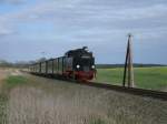 Der Scherzhaft genannte  Panzer  99 4011 hatte,am 27.April 2012,von Ghren kommend noch wenige Kilometer bis Putbus.