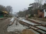 Einen kleinen berblick ber die neuen Gleise in Ghren.Aufnahme vom 17.Mrz 2012.