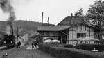 Eisenbahnidylle mit Lok 60  Bieberlies  am Bahnhof Hüinghausen.