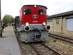 Rangierfahrt einer Diesellok V 11 GKB (Deutz 56114 - IHS  V 11 ) erbaut bei Klöckner-Humboldt-Deutz AG, Köln (KHD)gesehen am 10. Oktober 2020 im Bahnhof Schierwaldenrath.