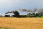 Am heutigen Nachmittag donnerte die 101 Schwarzach mit ihrem Personenzug nach Gillrath. Hier ist der Zug gerade hinter Birgden. 31.7.2016