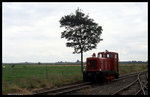 V 8 rangiert bei der Selfkantbahn in Schierwaldenrath am 8.9.1996.